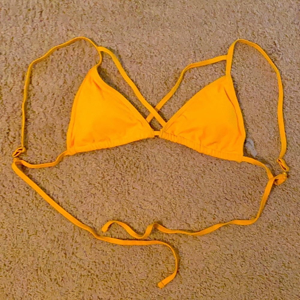 Cupshe Yellow Bathing Suit Top